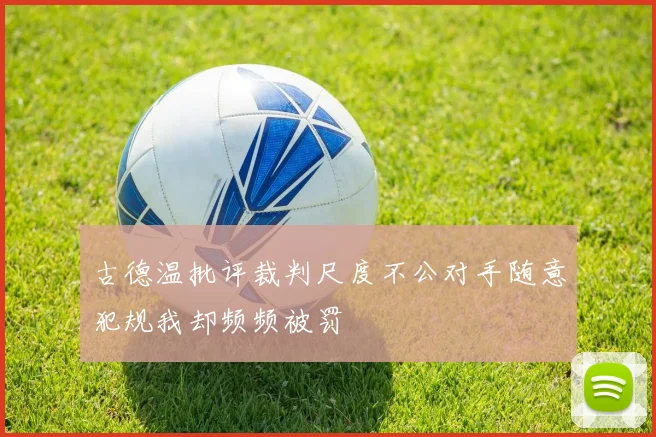 古德温批评裁判尺度不公对手随意犯规我却频频被罚